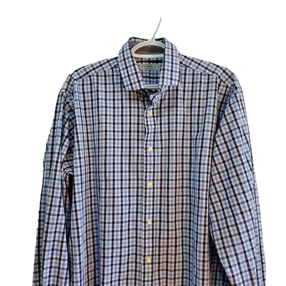 Men's Jack Stone by Thomas Dean Long Sleeve Button Down Shirt Size XL